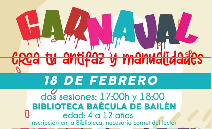 Taller de manualidades por Carnaval