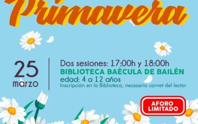Taller en la biblioteca para celebrar el inicio de la primavera