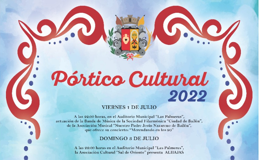 El viernes 1 de julio comienza el Pórtico Cultural 2022