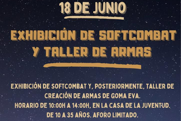 Juventud pone en marcha un taller de softcombat y creación de armas de goma eva