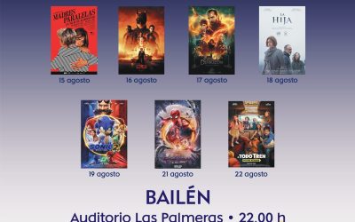 Cine de verano entre el 15 y el 22 de agosto en el Auditorio Municipal