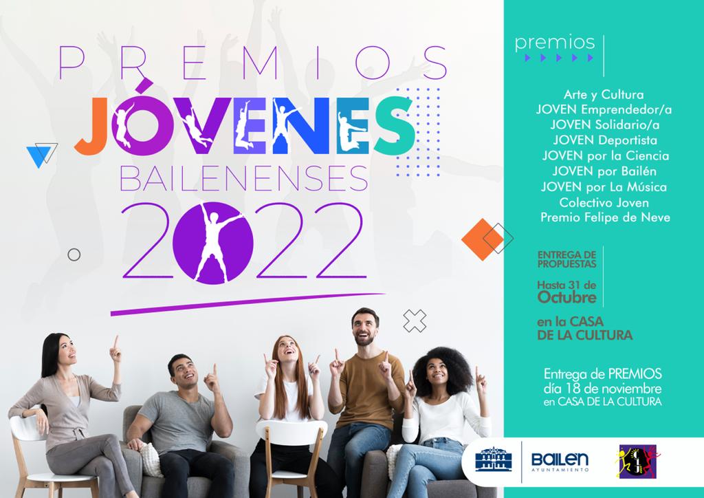 Cartel Premios Jóvenees Bailenenses 2022