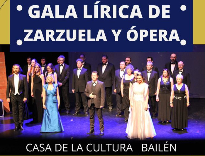 Gala Lírica de Zarzuela y Ópera en la Casa de la Cultura de Bailén