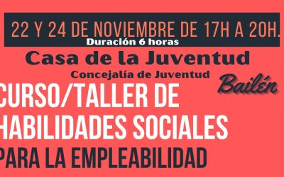 Mañana se abre plazo de inscripción para el curso “Habilidades sociales para la empleabilidad”