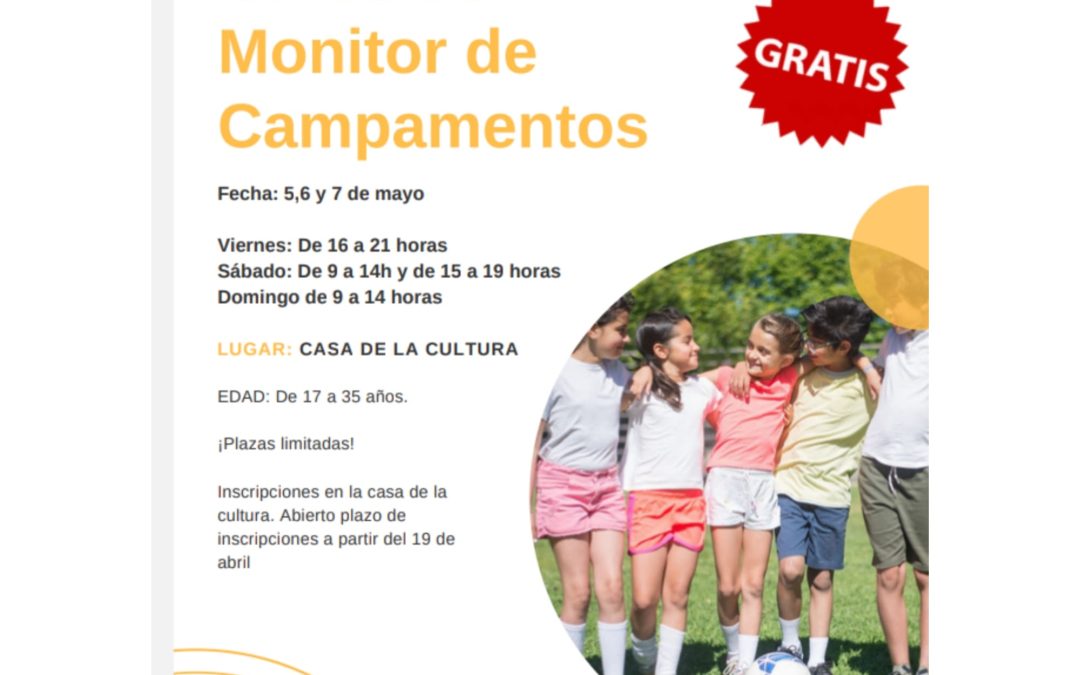 Curso gratuito de Monitor de Campamentos