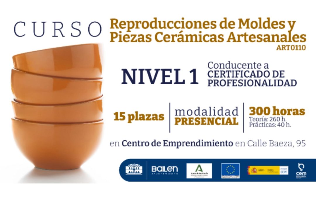 Curso de “Reproducción de moldes y piezas cerámicas artesanales”