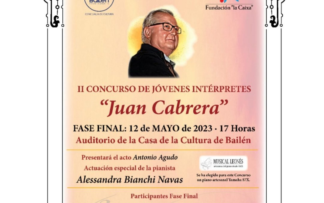 Fase Final del II Concurso de Jóvenes Intérpretes “Juan Cabrera”