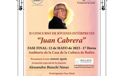 Fase Final del II Concurso de Jóvenes Intérpretes “Juan Cabrera”