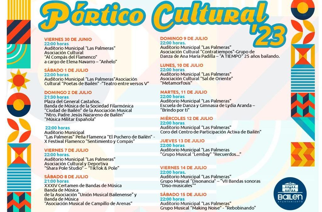 Comienzan las actividades del Pórtico Cultural de las Fiestas Conmemorativas del CCXV Aniversario de la Batalla de Bailén