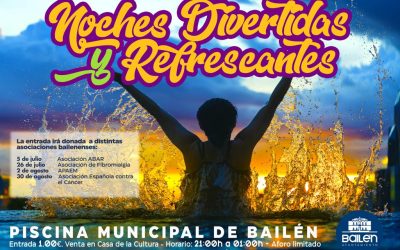 Noches divertidas y solidarias en la Piscina Municipal de Bailén