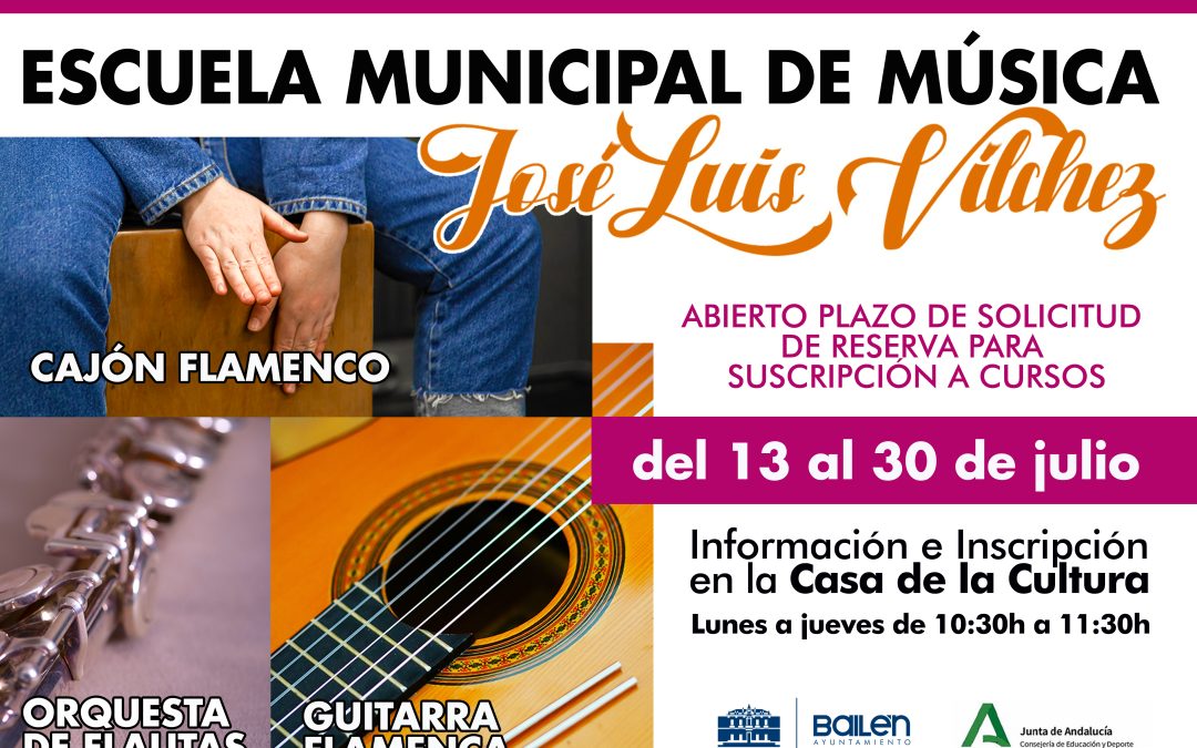 Oferta Educativa de la Escuela Municipal de Música “José Luis Vilches”