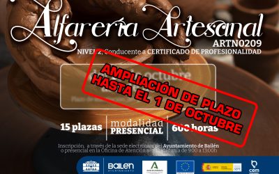 Curso de formación para desempleados sobre alfarería artesanal