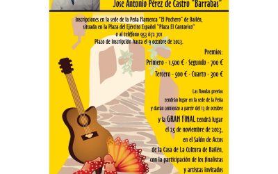 IX Concurso de Cante Flamenco José Antonio Pérez de Castro “Barrabás”