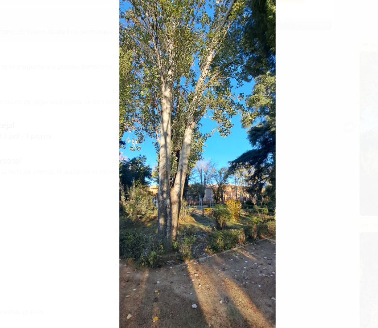 Cierre del Vivero por motivos de seguridad