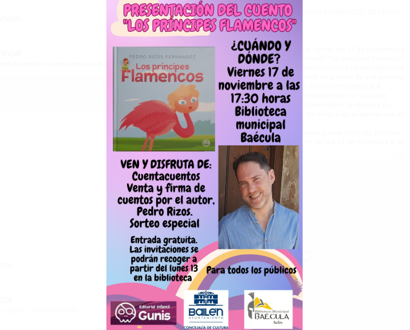 Presentación del cuento “Los príncipes flamencos”