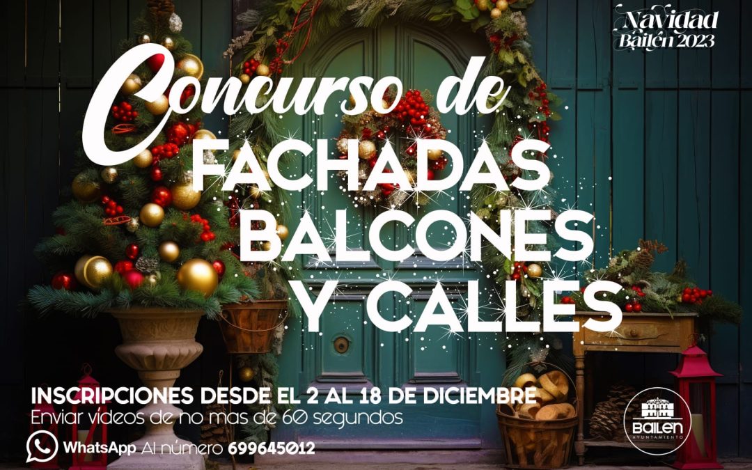 Bases de los concursos navideños de Belenes y Nacimientos y de Fachadas y Calles