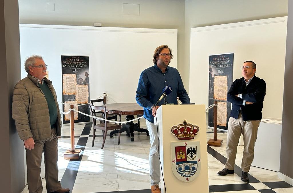 Exposición en Andújar del mobiliario donde se firmaron las Capitulaciones de Bailén