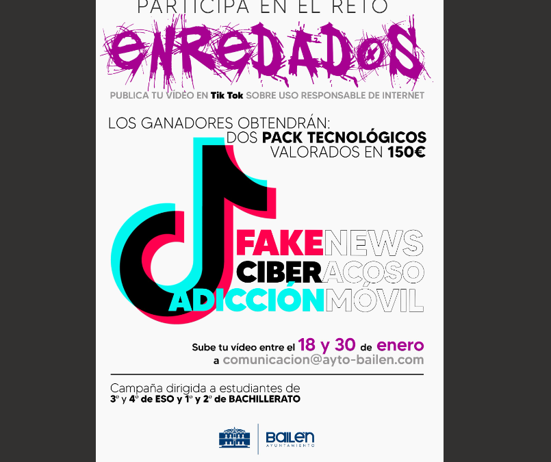 El Ayuntamiento de Bailén lanza la campaña Enredados en Tik Tok