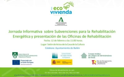 Jornada Informativa sobre Subvenciones para la Rehabilitación Energética y Presentación de las Oficinas de Rehabilitación