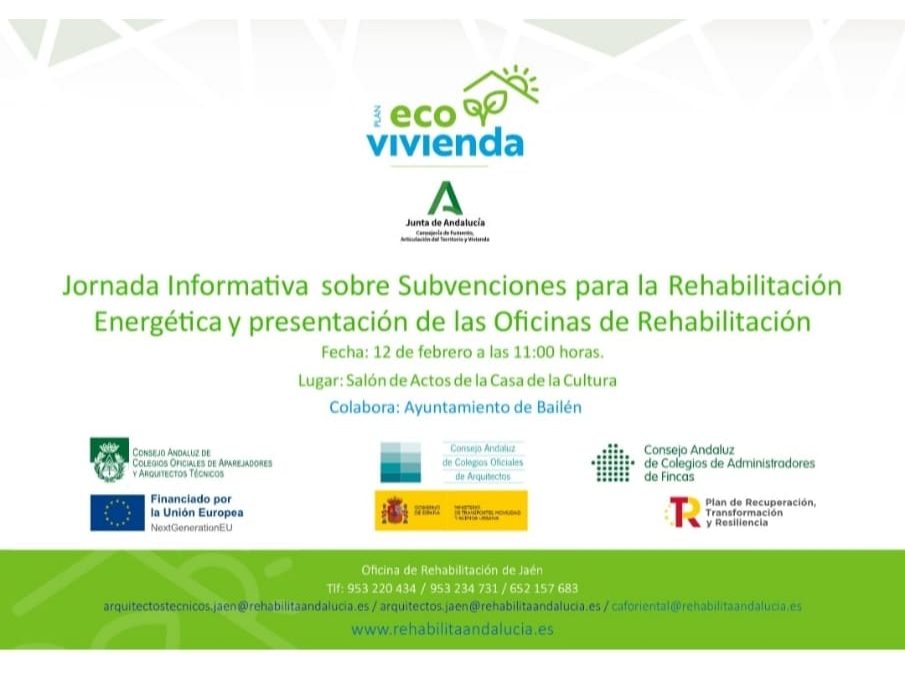 Jornada Informativa sobre Subvenciones para la Rehabilitación Energética y Presentación de las Oficinas de Rehabilitación