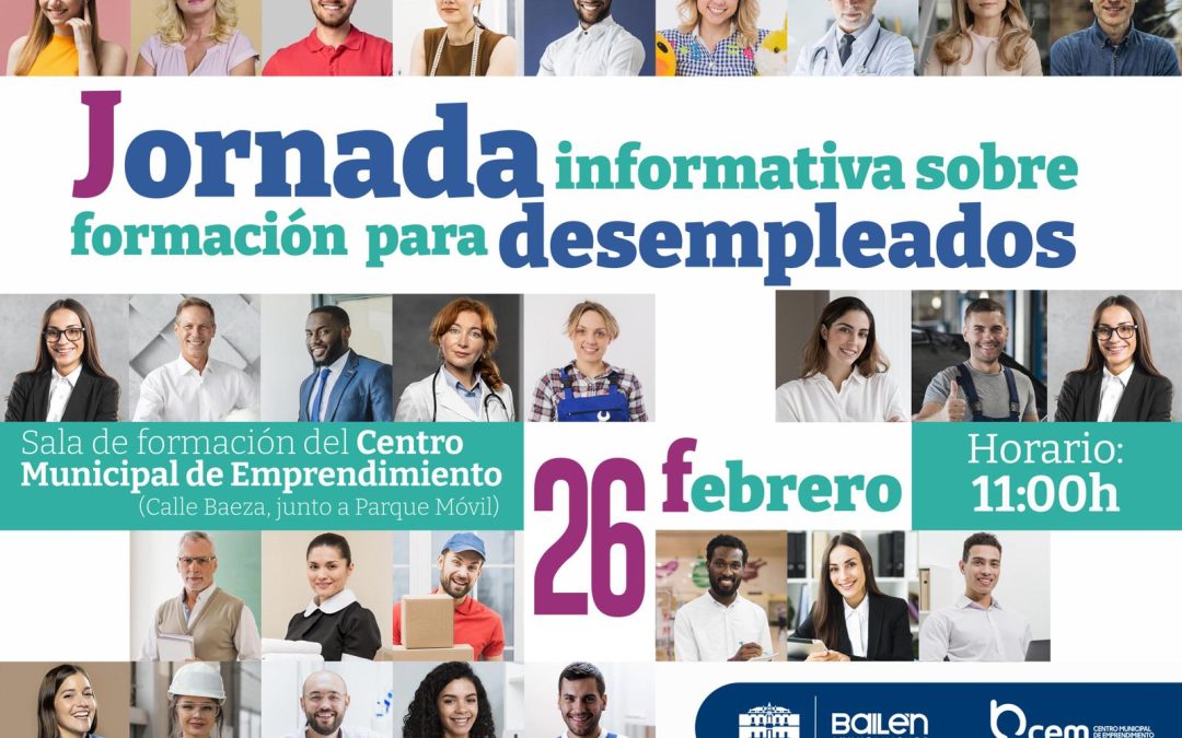 El ayuntamiento de Bailén organiza una Jornada informativa sobre formación para desempleados