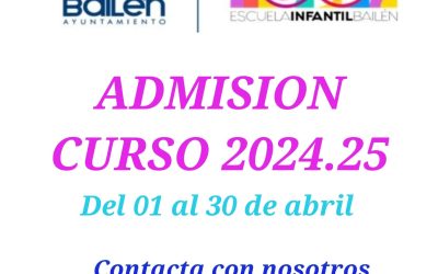 Abierto el plazo de inscripción en la Escuela Municipal Infantil