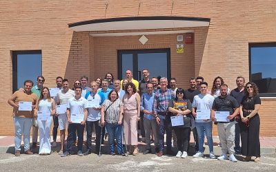 18 personas en situación de desempleo reciben un diploma para trabajar en mantenimiento de aguas