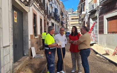 Continúan a buen ritmo las obras de mejora en la calle Oro