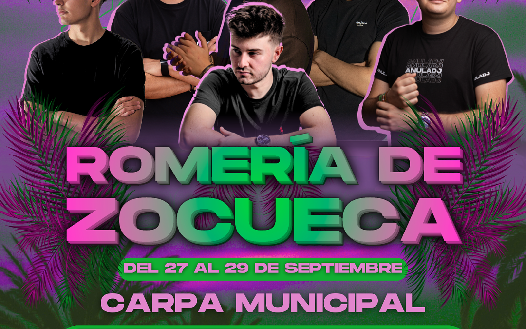 Caseta Municipal de la Juventud en la Romería de la Virgen de Zocueca del 27 al 29 de septiembre de 2024