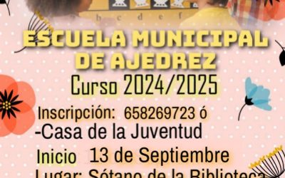 Comienza el curso escolar en la Escuela Municipal de Ajedrez