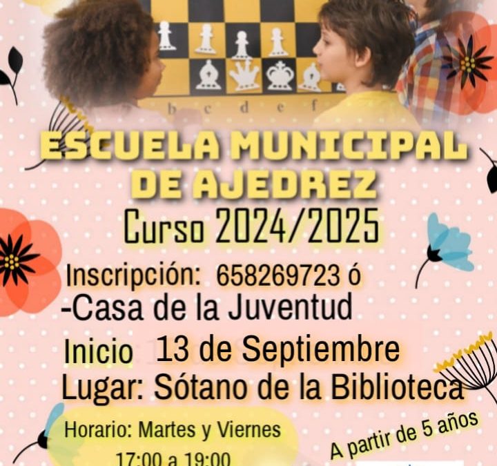 Comienza el curso escolar en la Escuela Municipal de Ajedrez