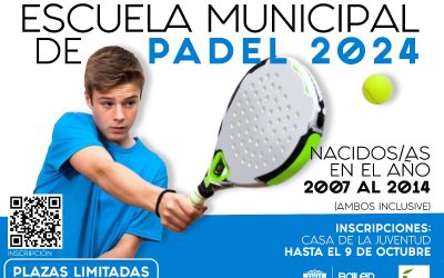 La Escuela Municipal de Pádel 2024 abre plazo la inscripción