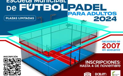 Abierto el plazo de inscripción de la Escuela Municipal de Fútbolpadel para adultos