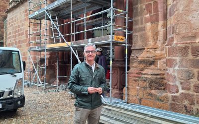 Satisfacción en el equipo de Gobierno tras el inicio de las obras de conservación y restauración de la fachada de la Iglesia de la Encarnación