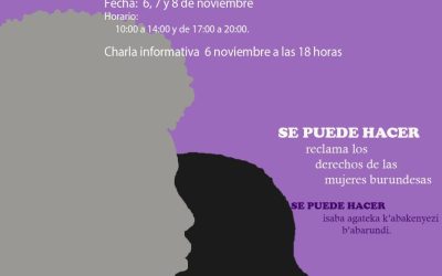 Inauguración de la exposición ‘¡Contagia sororidad!  Las mujeres burundesas reclaman sus derechos’