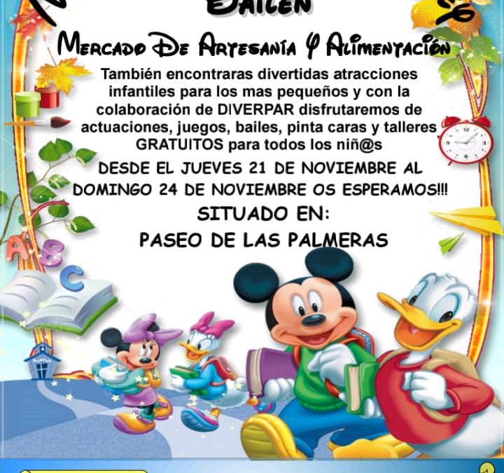 Mercado Infantil Disney en Bailén