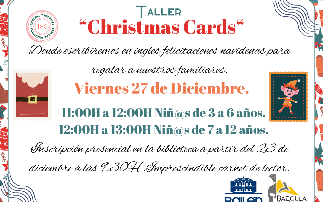 Organizado el Taller ‘Christmas Cards’ para fomentar el inglés