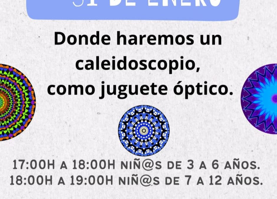 Abierto el plazo de inscripción para el Taller Infantil ‘Juegos de Luz’