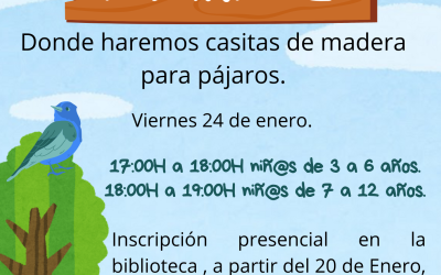 Abierto el plazo de inscripción para el Taller ‘Refugios Naturales’