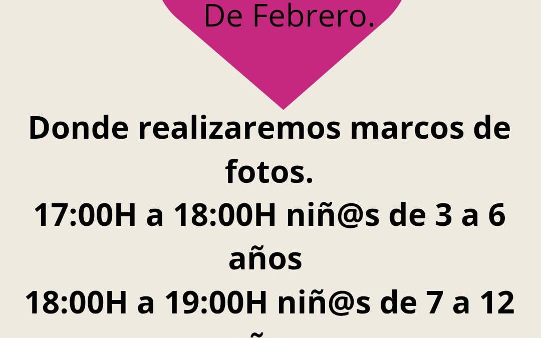 La Concejalía de Cultura organiza el taller infantil ‘Recuerdos con amor’ para celebrar San Valentín