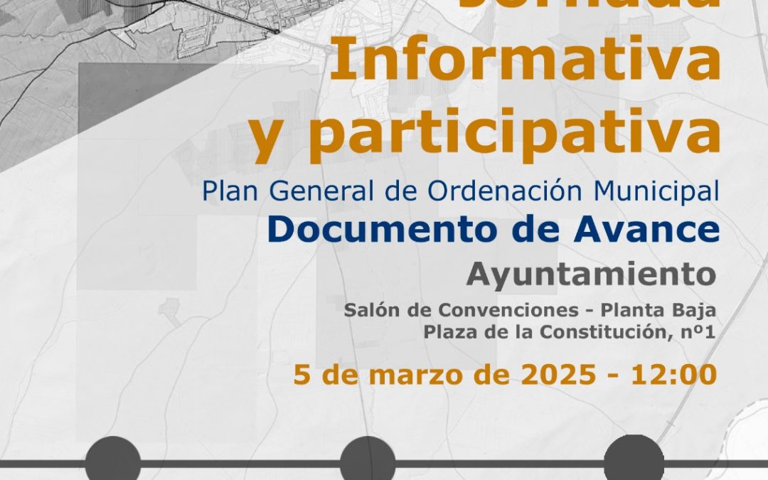 Nueva Jornada Informativa y Participativa del Documento de Avance del PGOM