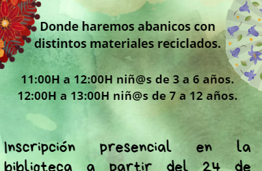 ‘El arte de los abanicos’, un nuevo taller infantil para conmemorar el Día de Andalucía