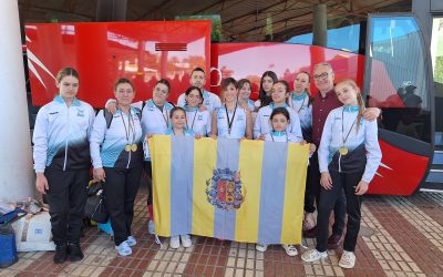 Las atletas obtuvieron 8 oros, 4 platas y 2 bronces en el campeonato IPSF National Championhip de Portugal al que España acudió como invitada