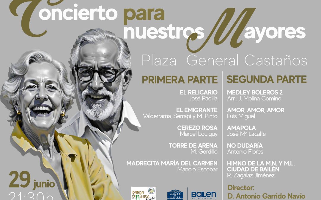 El ‘Concierto para nuestros mayores’ llenará de música la Plaza General Castaños