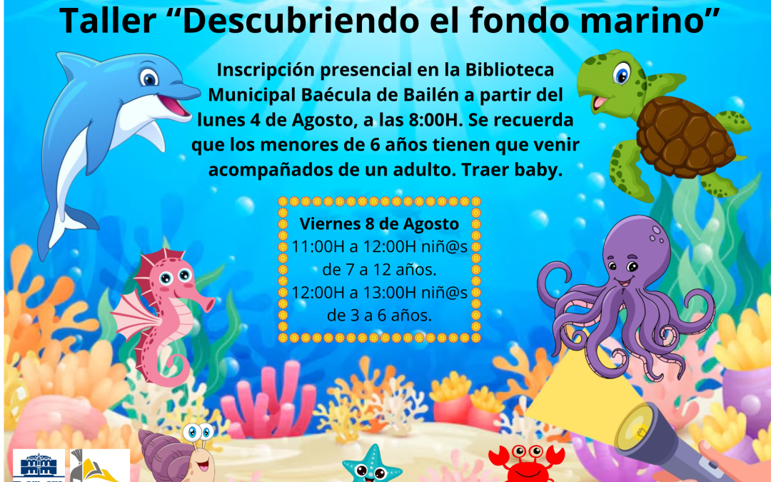 Llega a la Biblioteca Municipal el Taller ‘Descubriendo el Fondo Marino’