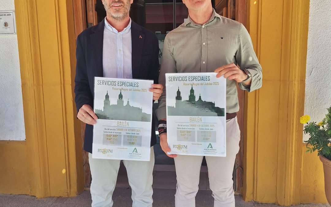 Refuerzo del servicio de autobús entre Bailén y Jaén con motivo de la Magna del 4 de octubre