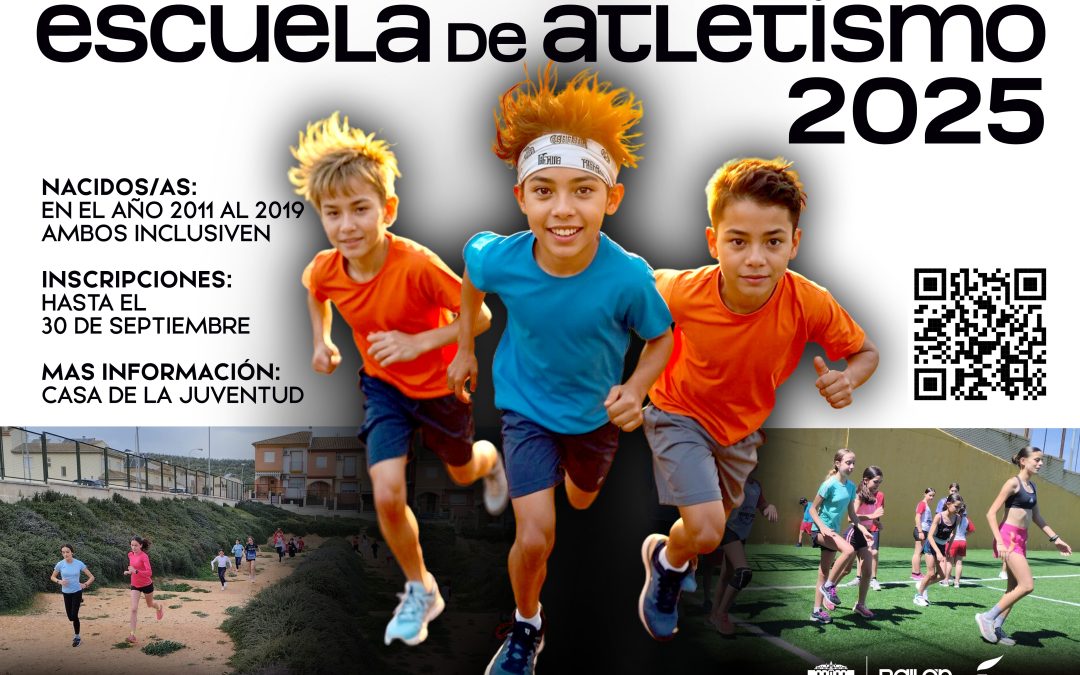 Abierto el plazo de inscripción de las Escuelas Municipales de Fútbol Pádel y Atletismo para niños y jóvenes