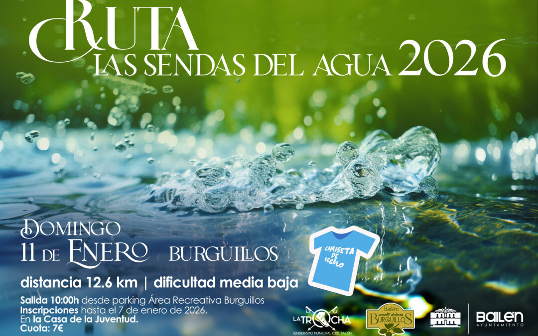 La Concejalía de Deportes organiza la Ruta ‘Las Sendas del Agua 2026’