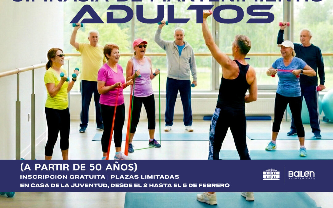 El Área de Deportes impulsa la gimnasia de mantenimiento para mayores