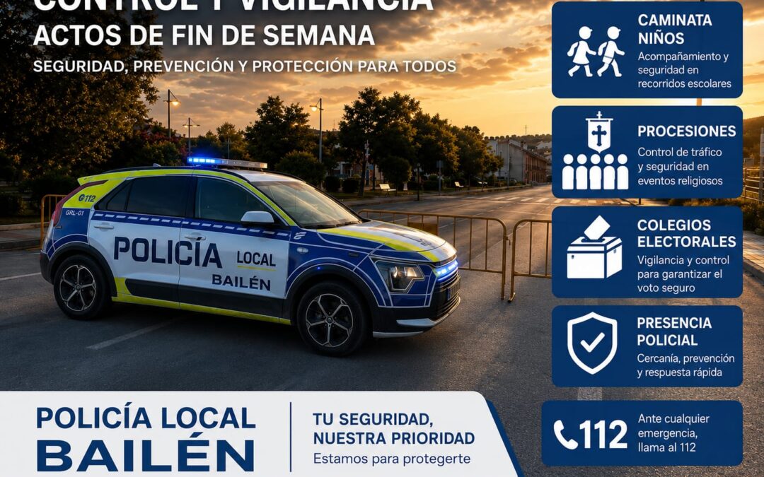 Dispositivo especial de seguridad de la Policía Local durante el fin de semana del 15 al 17 de mayo